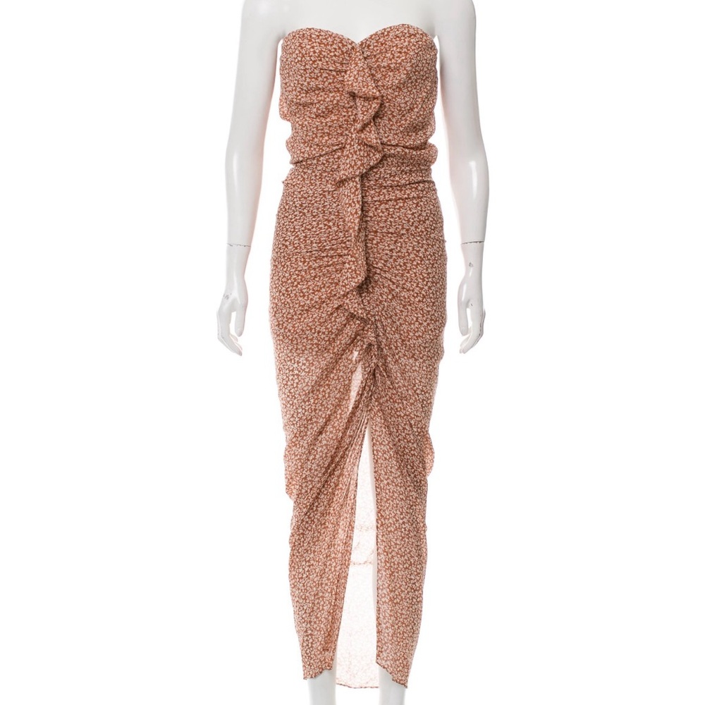 Veronica Beard Blush Floral Silk Dress